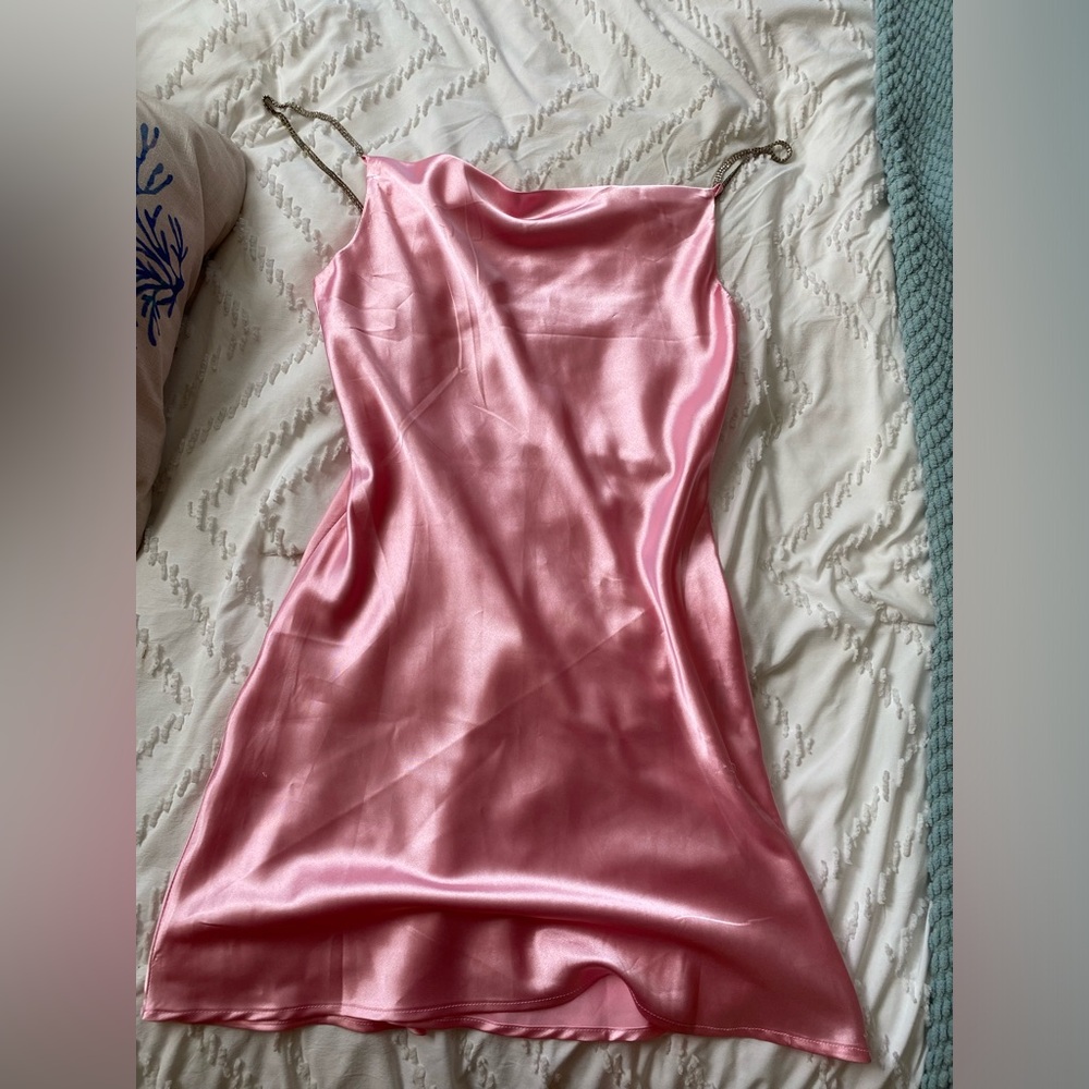 Princess Polly Pink Satin Dress